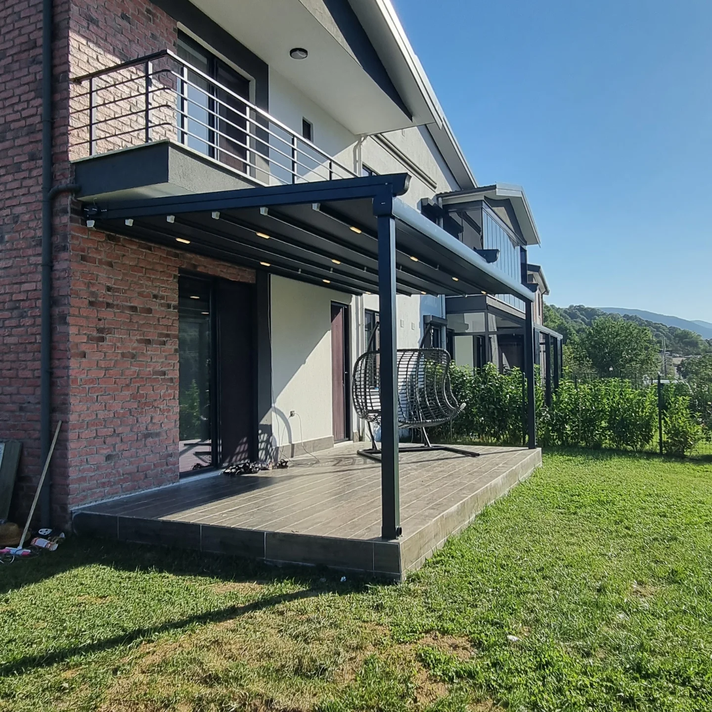 Rolling roof pergola tamamlanmış proje — İstanbul